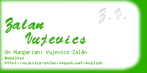 zalan vujevics business card